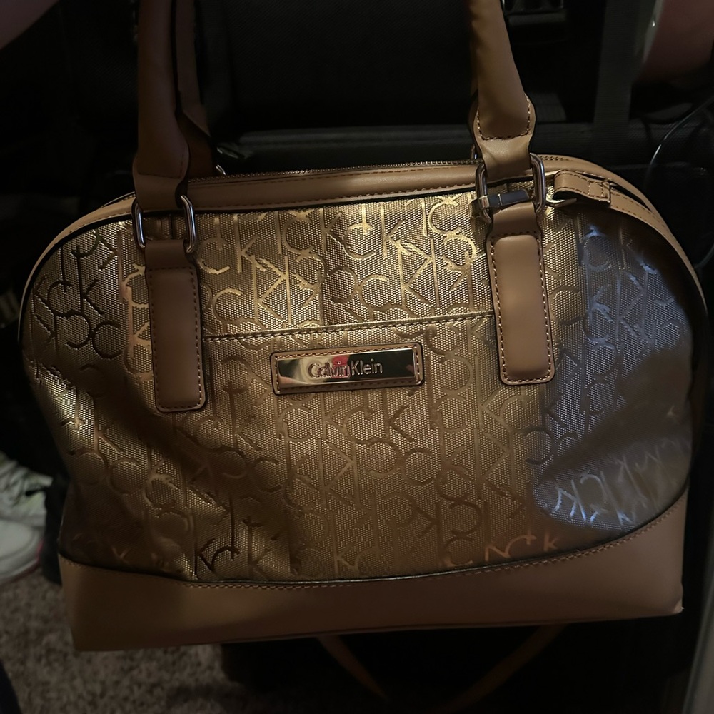 Calvin Klein gold color bag